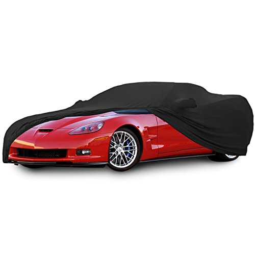 Car Cover Indoor Compatible with Corvette C6 2005-2013 Stretch Satin Dust-Proof Protection Ultimate Custom Full Car Cover for Underground Garage Car Show