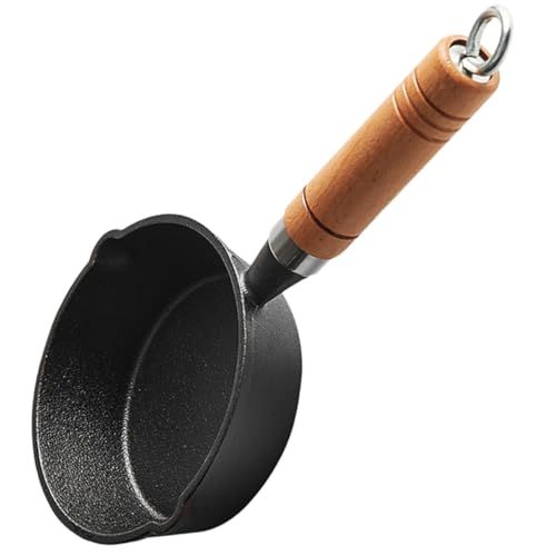 Ciieeo Cazo de Hierro Fundido Pequeño para Cocina Multifuncional para Derretir Mantequilla Freír Huevos y Calentar Aceites para Camping y Uso Doméstico