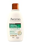 Aveeno Scalp Soothing Haircare Volumising Shampoo, Fresh Green Blend, with Colloidal Oat Extract, for Fine Hair, Soothes Dry, Itchy & Flaky Scalp, pH Balanaced, Clinically Proven, 300ml