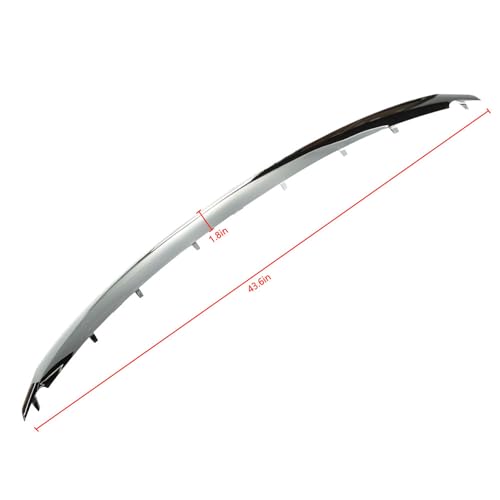 Image of Front Grille Upper Trim Chrome Replacement for 2011-2015 Explorer BB5Z8200AA FO1217105