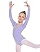 Hawiton Maillot de Gimnasia Ritmica niña 2-12 Años,algodón Elástico de Ballet Body...
