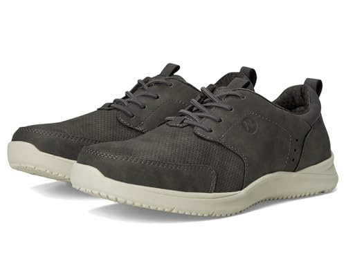 Nunn Bush Men's Conway Moccasin Toe Oxford Casual Lace Up Lightweight Athletic Style, Grey, 9