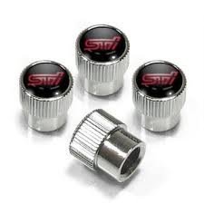 Subaru Genuine STI Valve Stem Caps - Set of 4