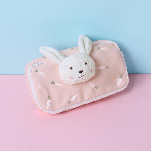 Image of Abracadabra Multi-Utility Pouch for Girls & Boys - Pen & Pencil Case, School Accessories Organizer, Large Stationary Storage Box for Students - Bunny