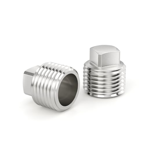Tapón cuadrado de acero inoxidable NPT de 0.75 pulgadas TAILONZ para circuitos de fluidos (12 uds) 8
