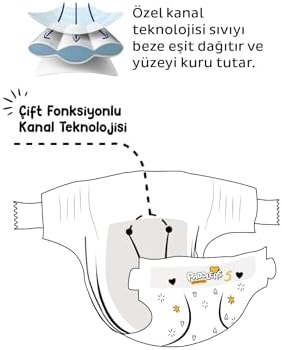 Paddlers Protection Bebek Bezi 5 Numara Junior 38 Adet (11-18 Kg) Jumbo Paket - Görsel 6