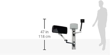 ergotron lx アルミニウム Ergotron LX Tall Poll Monitor Arm – Standing Desk Nation
