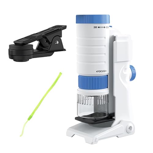 Nuyhgtr - Microscopes Numériques Portatifs De Laboratoire Légers, Microscope Portatif Éducatif pour, Microscope Numérique pour Garçons Et Filles, Microscope Portatif pour, Microscope De Laborato