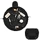 URAQT Kosmetiktasche mit Kordelzug, Lazy Kosmetikbeutel, Groß Kapazität Make Up Tasche, One-Step Organizer Makeup Tasche Schminkbeutel für Lazy Damen (Schwarz)