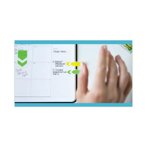 Post-it Flaggen Standard Seitenflaggen im Spender, grün, 100 Flaggen/Spender