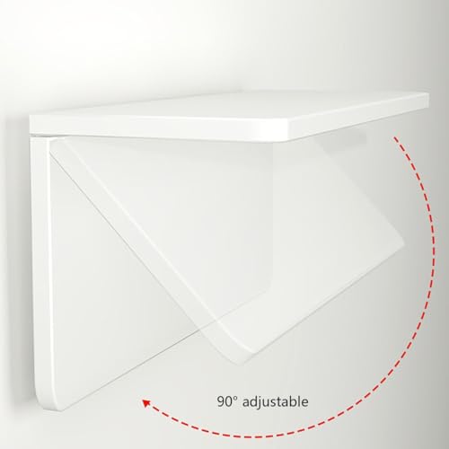 Bureau mural pliant 100x24cm table compacte pour cuisine - 6
