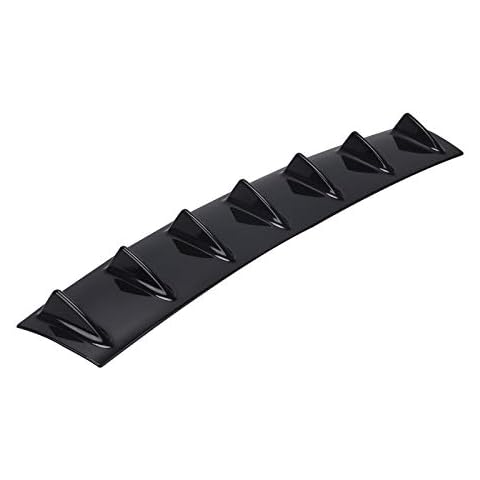 KingSaid 85cm Car Spoiler Universal Lower Rear Body Spoiler Shark Fin 7 Wing Car Mods Lip Rear Bumper Shark Diffuser Spoiler Cover