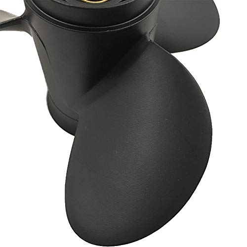 CAPTAIN Aluminum Outboard Propeller Fit Mercury Engines 25-30HP 10 Tooth Spline RH (10.25x13)