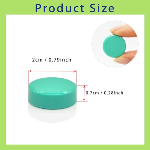 PYJLBX Fridge Magnets, 30 Pack Strong Mini Round Heavy Duty Magnets for Whiteboard Notice Board, Office & Crafts - Image 4