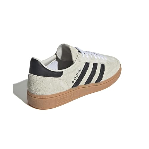 adidas Handball Spezial Schuhe für Herren, Größe 44 2/3, Beige/Schwarz/Weiß (Aluminium/Core Black/Cloud White), 44 2/3 EU