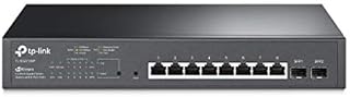 TP-Link TL-SG2210MP | Jetstream 10 Port Gigabit Smart Managed PoE switch | 8 PoE+ Ports @ 150W, 2 SFP Slots | Omada SDN Integrated | PoE Recovery | IPv6 | Static Routing | Limited Lifetime Protection