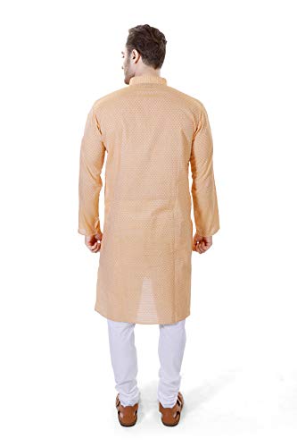 Image of LUCKWIN Men's Regular Fit Cotton Kurta Pyjama Set, Full-Sleeve, Mandarin Collared Neck, Ideal for Every Occasion, Cotton Made, Lightweight and Comfortable