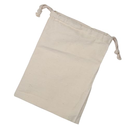 Saco de Armazenamento Doméstico Algodão Liso Cordão Armazenamento Saco de Lavanderia Saco de Coisas