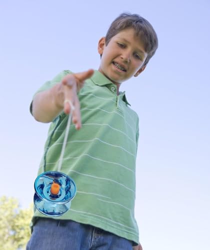 Image of Metallic YoYo Spinner Toy for Kids | Made of Fine Quality High Gloss Metal | with Approx. 1 m Long String | Diameter 5.5 X Height 3.5 CM | - Color As Per Stock (Pack of 1)