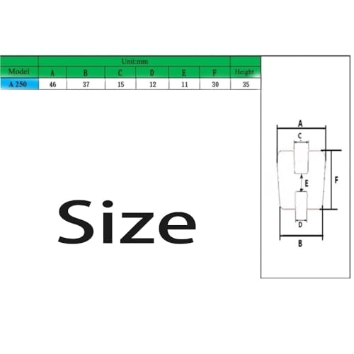 Coussin amortisseur A250 en polyuréthane haute résilience pour accouplement H