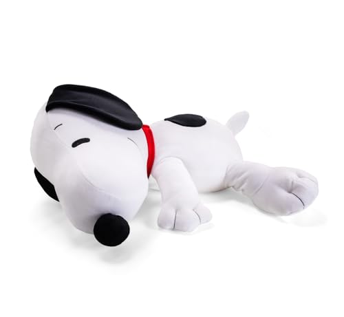 Simba Peanuts Calming Snoopy – Peluche Tumbado 40 cm – Suave y Agradable Peso Adicional Aprox. 1500 g – Adecuado Desde los Primeros Meses de Vida – Bonito Regalo