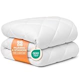 DREAMWAY Piumino Letto Singolo 135x200 cm 4 Stagioni – Trapunta in Microfibra 300 gsm Morb...