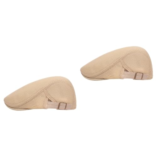 Chapeau mesh ajustable protection UV beige adulte pour activités extérieur automne