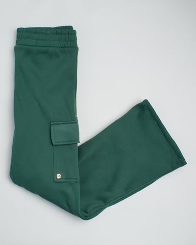 Rbx Girls' Sweatsuit Set - 2 Piece 1/4 Zip Mock Neck Fleece Jacket And Wide Leg Cargo Pants - Tracksuit Set For Girls  thumb #3