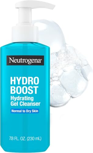 Image of Neutrogena Hydro Boost Hydrating Face Wash & Makeup Remover, Gentle Facial Cleanser Gel with Hyaluronic Acid, Locks Moisture for Soft Supple Skin, Hypoallergenic, Oil-Free, Soap-Free, 7.8 fl oz