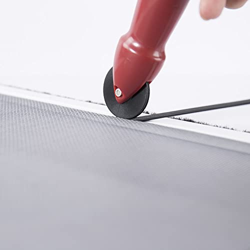 Flyzzz Screen Repair Kit With 50Ft Screen Spline Window Screen Replacement Kit 13Pcs Screen Roller Tool Kit Screen Repair Tool For Replacing & Installing Door And Window Screens Mesh #TOP3