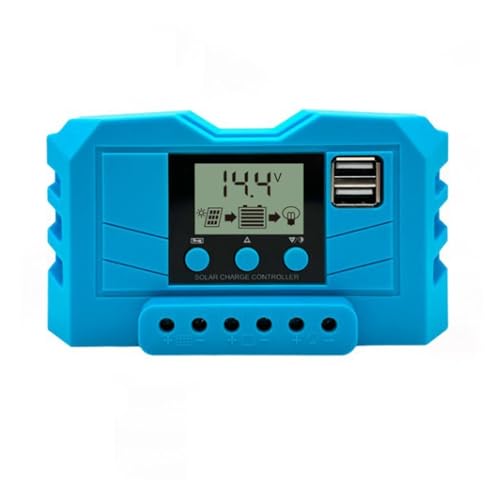 Contrôleur de charge solaire PWM avec écran LCD et double port de sortie 10A