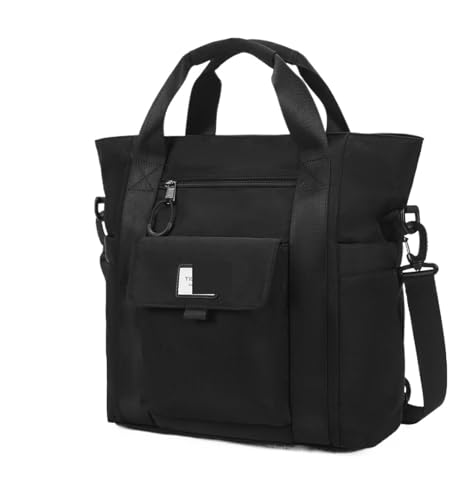 Backpack NEW 3 In 1 Backpack Female Should Bag Women Handbag Large Capacity Convertible Multipocket 14 Inch Large Capacity(Black)