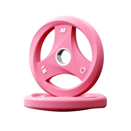 RitFit AURASPIN Olympic Grip Plates, 2-Inch Weight Plates for Weightlifting and Strength Training in...