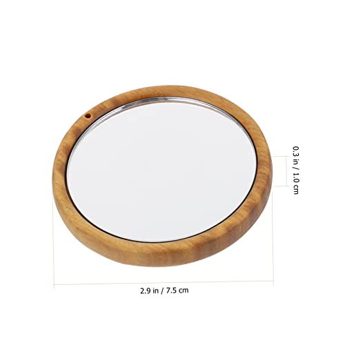 FRCOLOR Espejo de Maquillaje Portátil Redondo 3 Pzas miniatura 2