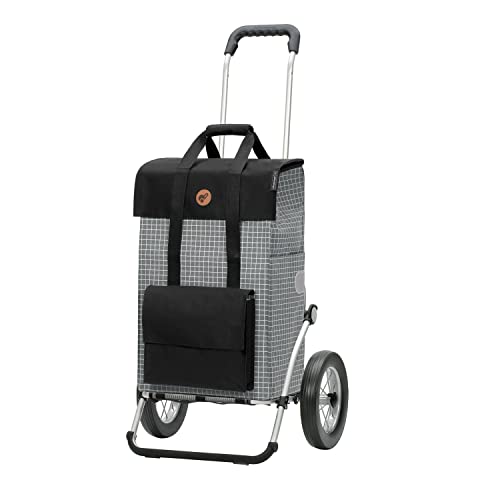 ANDERSEN Einkaufstrolley - Royal Shopper Hedda grau 51 L Reflektor,Shopping, Aluminium, klappbar, leichtgängig