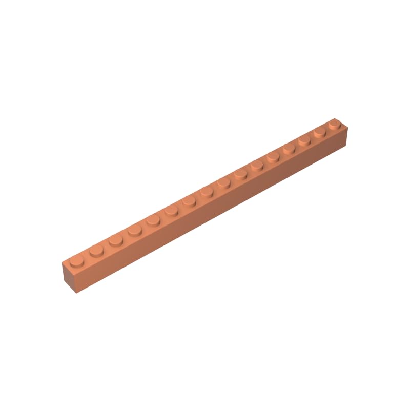 Gobricks 2465 Basic Bricks Brick 1x16 10 Pieces GDS-539 Compatible with Lego Building Blocks Color:Nougat — image 1