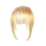 Haar Clip in pony,Clip in Bangs,Echthaar Fringe Bangs,Natürlich Pony,Fringe Clip in human hair Verlängerung,Echthaar Clip in Pony Fringe Bang Extension Natürliche Haarteil für Frauen und Mädchen, 1PC