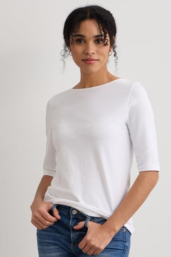 Women's Organic Pima Cotton Half Sleeve Boat Neck Top3