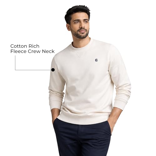 Image of MANE AND MINI Men's Fleece Crew Neck Full Sleeves Sweatshirt