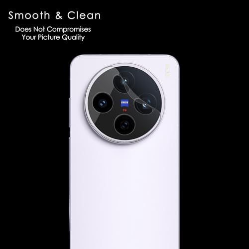 Image of amazon basics Camera Lens Protector for Vivo X200T 5G (2 Pack) - 3D Premium Glass, Ultra-Clear, Anti-Scratch, Easy Installation