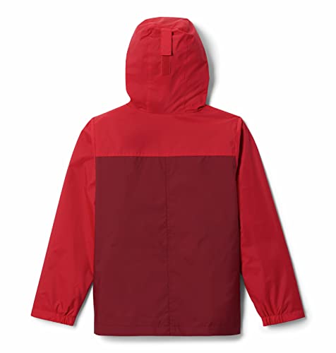 Columbia Big Boy's Rain-Zilla Jacket, Waterproof, Reflective Outerwear, Red Jasper/Mountain Red, Medium #TOP1