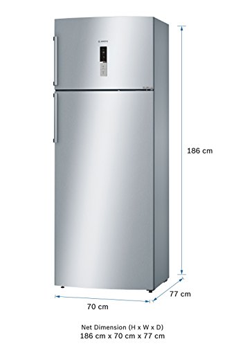 Image of Bosch 507 L 2 Star ( 2019 ) Frost Free Double Door Refrigerator(KDN56XI30I, Chrome Inox Metallic)