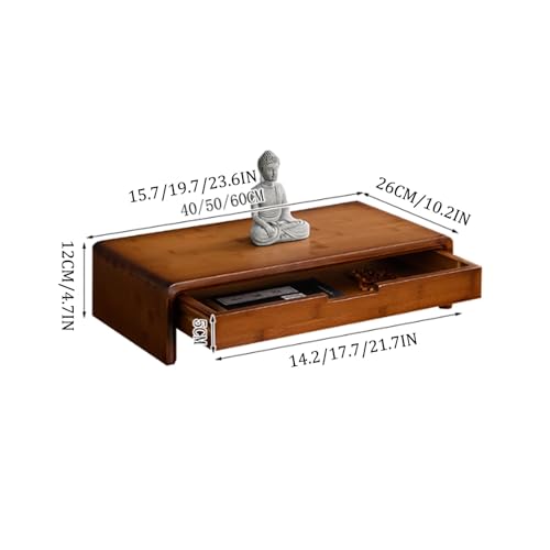 Mesa de meditación de bambú pulido altar de oración con pedestal 2
