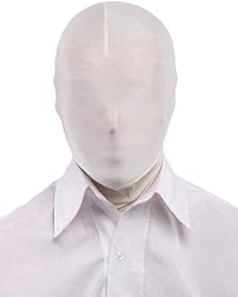 Seeksmile Unisex Spandex Zentai Hood Mask for Halloween Cosplay Costume Hood Open Face Faceless Mask