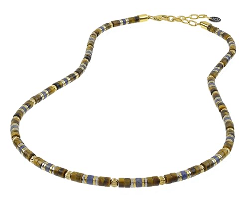 Collier pierres naturelles 4mm anti-allergie qui ne ternit pas sous l'eau