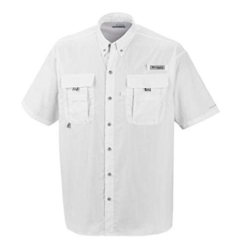 Columbia Men's Standard Bahama Ii Short Sleeve Shirt, White-Legacy, X-Large2
