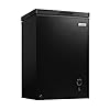 Igloo 3.5 Cu. Ft. Chest Freezer with Removable Basket and Front Defrost Water Drain,  Small Deep Freezer Perfect for Homes, Garages, and RVs, Black