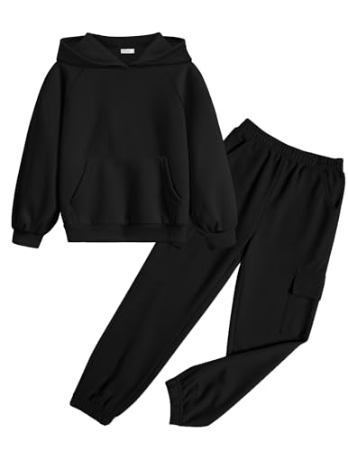 Image of Arshiner 2 Pieces Girls Outfits Fall Sweatsuits Sweatshirts and Sweatpants