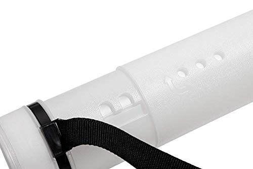 Juvale Document, Blueprint, Drawing, Painting, Portfolio, Expandable Hard Plastic Storage Tube with Strap (White, 24 to 40 in.) - Thumbnail 5