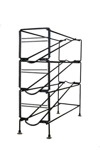 Rattleware 3-Tier Cup Dispenser, Adjustable, Angled, Metal Wire Basket Rack Organizer